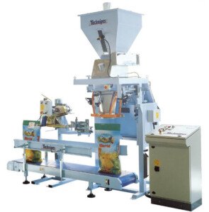 Equipment for packing into open bags