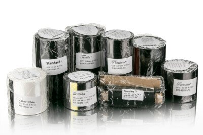 Ink ribbons for high speed packaging printing