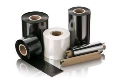 Rub-resistant ink ribbons for packaging printing