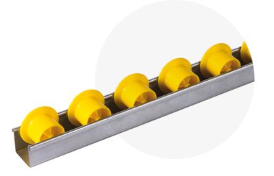 Flanged roller tracks